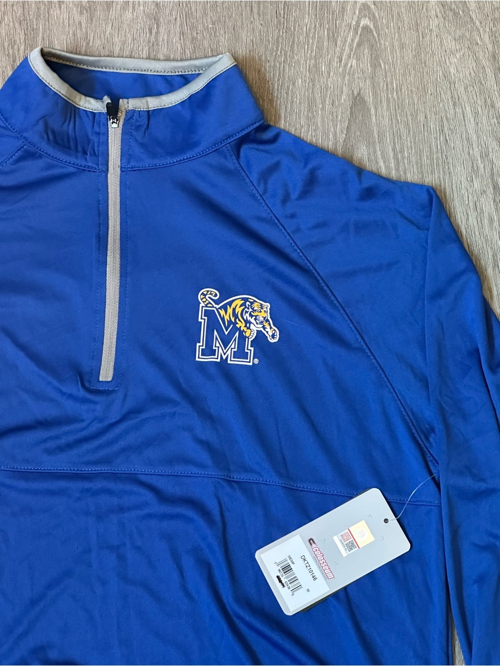 Colosseum | Memphis Tigers Blue Quarter-Zip Pullover | Size Medium - NWT!